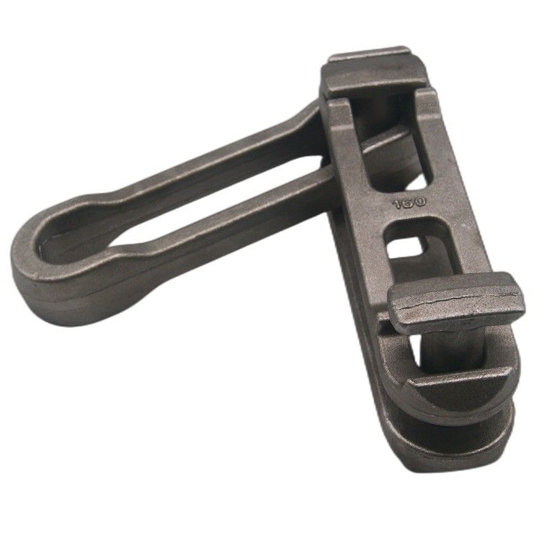 Υψηλής αντοχής Scraper Drop Forged Fork Link Chain Forging 142 Pitch Chain Rod σε μαύρο